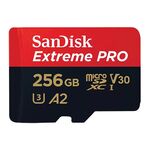 SanDisk Extreme Pro microSD 256GB+SD Adpt 200MB/s A2 V30 UHS-I U3 — 59.5€ Photo Emporiki