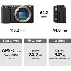 Sony ZV-E10 Kit (E PZ 16-50mm OSS, Black) — 699€ Photo Emporiki