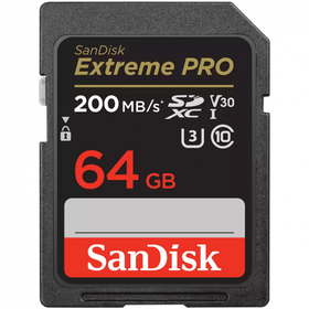 SanDisk Extreme Pro SDXC 64GB 200MB/s V30 U3 — 12€ Photo Emporiki