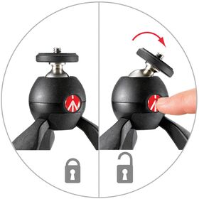 Manfrotto PIXI Mini Table Top Tripod (Black) — 17€ Photo Emporiki