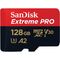 SanDisk Extreme Pro microSD 128GB+SD Adpt 200MB/s A2 V30 UHS-I U3 — 29.5€ Photo Emporiki
